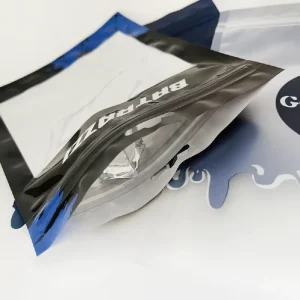 Individuell bedruckte Logo-umweltfreundliche Verpackungsplastiktüten, Kleidung, Ziplock, klare Bekleidungsbeutel, schwarze Verpackung mit Reißverschluss