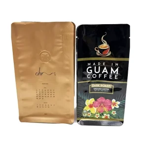 Individuell bedruckte 8oz 12oz 16oz 5Lb 100g 250g 500g 1Kg recycelbare Aluminiumfolie Flachboden Kaffeebohnensack