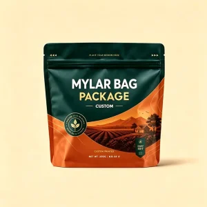 Sacos de Embalagem Alimentar em Alumínio Impressos Personalizados com Fecho Reutilizável, Pouch de Pé em Pé, à Prova de Cheiros, em Mylar Mate de Grau Alimentar
