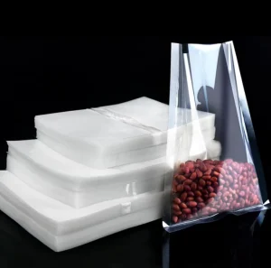 カスタム印刷シリアル乾燥食品3面シール食品グレードナイロンポーチ透明プラスチック真空包装袋ナイロンバッグ