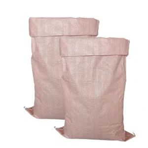 Custom Printed Eco friendly Woven PP Bags for Food Packaging 25kg 50kg Capacity Durable Bulk Storage Solution