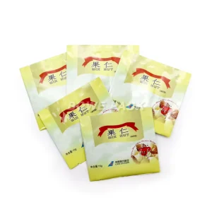 Túi fin seal trung tâm rỗng in logo tùy chỉnh cho hạt