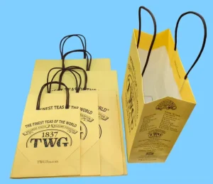 Saco de Papel de Embalagem de Presente Laminado Personalizado com Logótipo Personalizado