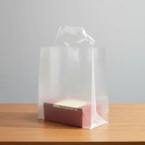 Sac de Shopping Réutilisable Durable avec Impression de Logo Personnalisée, Poignée Souple, Fond Carré en HDPE LDPE pour Vêtements et Chaussures