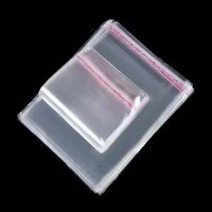 Sacs en polypropylène OPP CPP imprimés sur mesure pour emballage, sacs plastiques réutilisables transparents