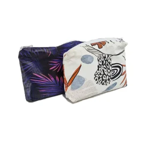 Kantong Belanja Mini Tyvek Ringan dengan Cetakan Kustom, Ritsleting, Pouch Kertas DuPont untuk Penyimpanan Bikini, Tas Makeup Tahan Air