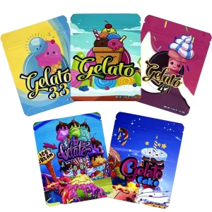 Bolsas de empaque Mylar resellables personalizadas, con cremallera, de plástico, 3.5G, a prueba de olores, impresión personalizada