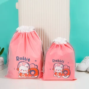カスタム小型ドローストリング印刷ドローストリング衣類包装バッグプラスチックショッピングバッグ