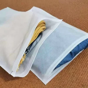 Tas Kemasan Plastik Non-Woven Gaya Kustom Dapat Digunakan Kembali, Bernapas, Tahan Debu, Tahan Kelembapan untuk Kaos Kaki dan Sepatu, Pesanan Minimum
