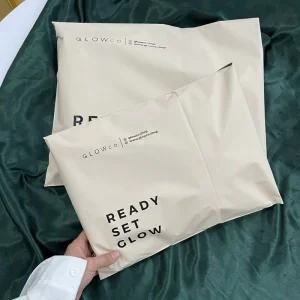 Sac en plastique polyéthylène imprimé avec logo, emballage de vêtements, sac d'expédition