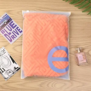 Tùy chỉnh logo của bạn, nhiều kích cỡ, túi khóa kéo nhựa phân hủy sinh học, đóng gói và quần áo