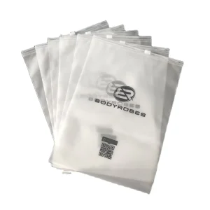 Borsa di Imballaggio con Zip Personalizzata con Logo, Borsa di Plastica con Zip in PVC per Abbigliamento