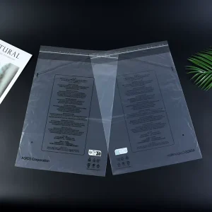 Custom logo Personalized Biodegradable Higher LDPE Recycled Poly Bag for Clothes Packaging Resealable