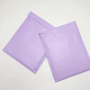 Individuelles Logo Bedruckte Express Recycelte Lila Kurierbeutel Kleidung Versandverpackung Umschlag Poly Mailer Versandbeutel