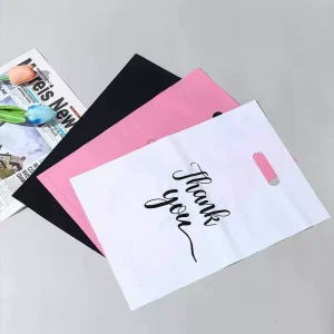Tas Belanja Plastik Tahan Air dengan Logo Kustom