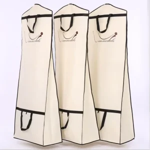 맞춤형 의류 커버 가방 맞춤형 로고 웨딩 드레스 가방 비직조 직물 의류 정장 가방