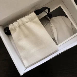 Bolsa de embalaje de tela personalizada, bolsa de joyería con cordón, bolsa de algodón para embalaje de joyas
