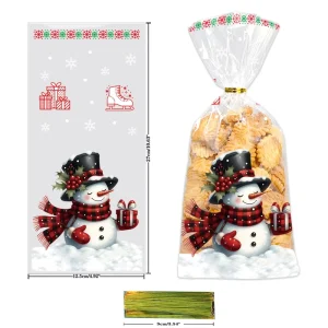 Customized Halloween Transparent Recyclable Plastic Bags UV Coating Drawstring for Candy Jelly Sugar Pet Food Cake Packaging