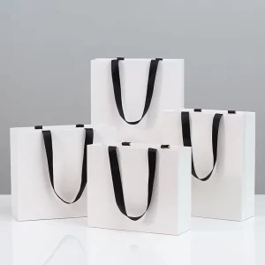 Individuell bedruckte Geschenktüten mit Ihrem eigenen Logo, Papiereinkaufsbeutel mit Tragegriff