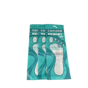 Embalagem de Almofada de Sapato Personalizada com Impressão, Embalagem de Insole Reutilizável com Zíper, Sacos Plásticos