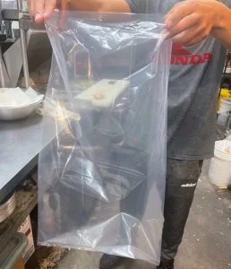 맞춤형 투명 PE LDPE 열봉합 포장 플라스틱 봉투
