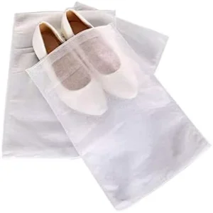 Individuell gestalteter Reise-Schuhaufbewahrungsbeutel mit Logo, geruchsneutral, Staubbeutel mit Kordelzug für Schuhe