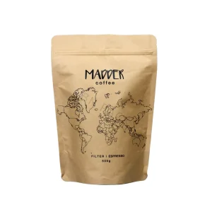 Sac Doypack en papier kraft recyclé avec impression de logo personnalisée, réutilisable, avec finition en couleur et impression en relief