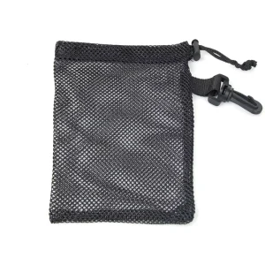 Sac de rangement en maille polyester multifonctionnel durable pour collection de coquillages, style vintage noir, cordon personnalisé