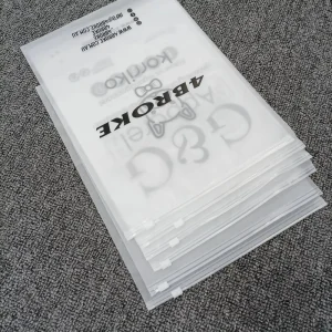 Túi Poly OPP PVC Mờ Có Logo Mẫu 002 EXW XTY Dành Cho Thiết Kế Đóng Gói Quần Áo, Đồ Bơi, Áo Sơ Mi