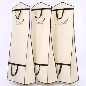 친환경 다채로운 웨딩 드레스 커버 지퍼 가방, 손잡이 포함