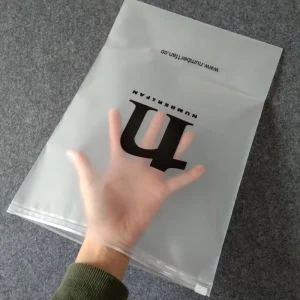 Bolsa con cremallera ecológica, bolsa ziplock mate, plástico EVA PE personalizado