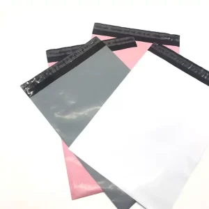 Mailer Plástico Ecológico Personalizado com Espessura, Cores Beiges Recicladas, Sacos de Envio com Forte Adesão para Mensageiros