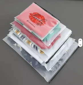 Экологически чистый упаковочный пакет для одежды с замком, PVC, матовый пластиковый пакет с застежкой, PE упаковочный пакет с индивидуальной печатью