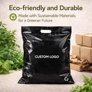 Sacos de Embalagem Personalizados Ecológicos para Vestuário - Mailers de Poliéster Impermeáveis com Marca Personalizada para Envio de Vestuário