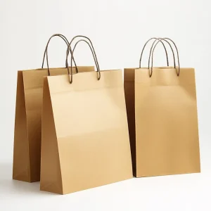 Borsa regalo personalizzata con logo stampato eco-compatibile, borsa di carta kraft marrone, prezzo di fabbrica, sacchetti regalo, sacchetti di confezionamento