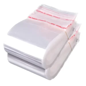 Sac en plastique transparent auto-adhésif pour documents