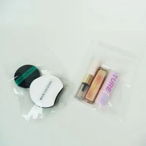 Fabrieks aanpasbare maat duurzame gravure-geprinte transparante cosmetische waterdichte ziplock zakken LDPE zak