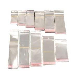 Venda Direta de Fábrica, Sacos de Celofane Transparentes Adesivos OPP Reutilizáveis para Embalagem de Salada, Comida para Bebés, Telefone e Roupas