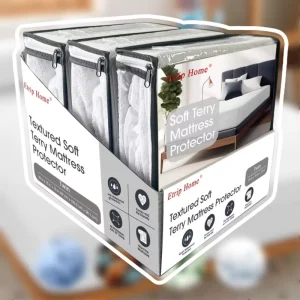 Sábanas de cama de algodón elástico ajustadas para hoteles, 100% algodón, protector de colchón impermeable para hotel y hogar