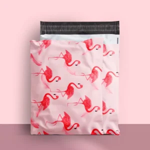 Sacos de Envio Poly com Logótipo Personalizado, Padrões de Flamingo, Sacos de Embalagem Plásticos em Stock