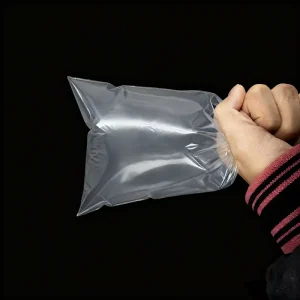 ถุงยืน PLA เกรดอาหาร LDPE ทนทาน เป็นมิตรกับสิ่งแวดล้อม พิมพ์ Flexo โลโก้ที่กำหนดเอง ถุงพลาสติกปรับแต่งได้