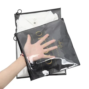 Borse per abbigliamento opache, sacchetto con zip personalizzato, borsa in plastica autolock, sacchetto per t-shirt per uomini e donne