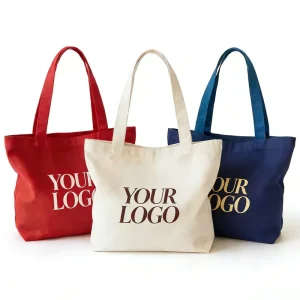 Tas Belanja Kanvas Lipat Daur Ulang dengan Logo Kustom, Ramah Lingkungan, dan Dapat Dicuci