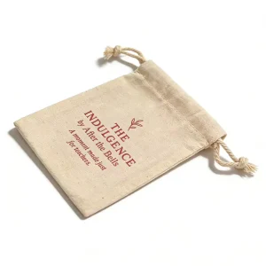 Bolsa de algodón tejida con cordón para empaquetado y almacenamiento de joyas, opciones personalizables disponibles