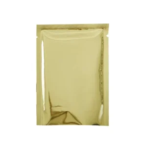 Gold Laminated Bags for Gift Packaging Luxury Finish Custom Logo Print Heat-Sealable 3 Sides Sealing Plastic Bag