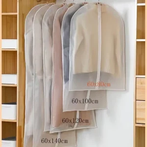 ถุงเก็บเสื้อผ้าพร้อมซิปและช่องมองเห็นชัดเจนจาก PEVA ขนาดใหญ่