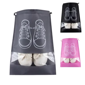 Túi vải cotton tùy chỉnh chất lượng cao với logo, túi vải canvas có dây rút cho đóng gói quần áo, giày, áo hoodie