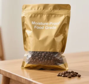 Hochwertige maßgeschneiderte Taschenverpackung bedruckte lebensmittelechte Kunststoffverpackung Laminierte Kraftpapier-Tasche mit Reißverschluss