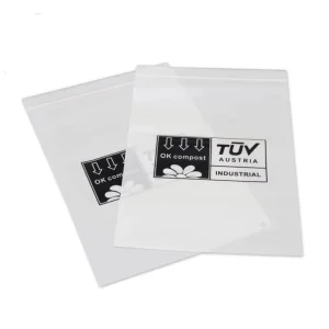 高品質 生分解性 カスタムロゴ包装 ジッパーバッグ ZipLock 衣類 バスルーム 靴 ジュエリー コート キャップ包装