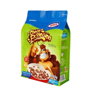 Sacs alimentaires en plastique chocolat laminés avec logo personnalisé, à fond plat, pour jujubes et noix, sachets de café et de thé
